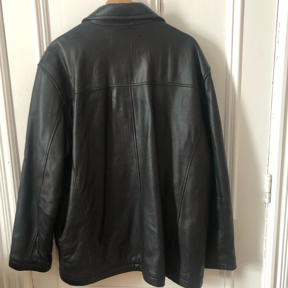 Men's Black Butter Soft Leather Jacket Large - Picture 7 of 11